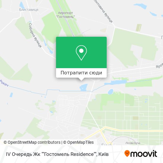 Карта IV Очередь Жк ""Гостомель Residence""