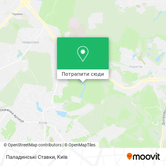 Карта Паладинські Ставки