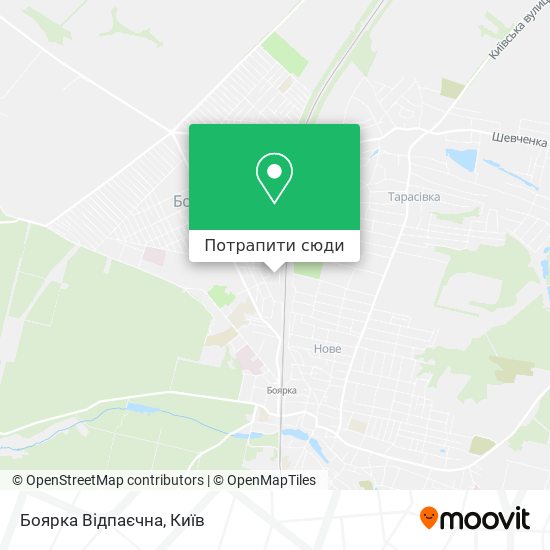 Карта Боярка Відпаєчна