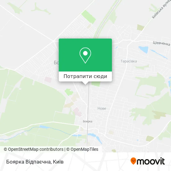 Карта Боярка Відпаєчна