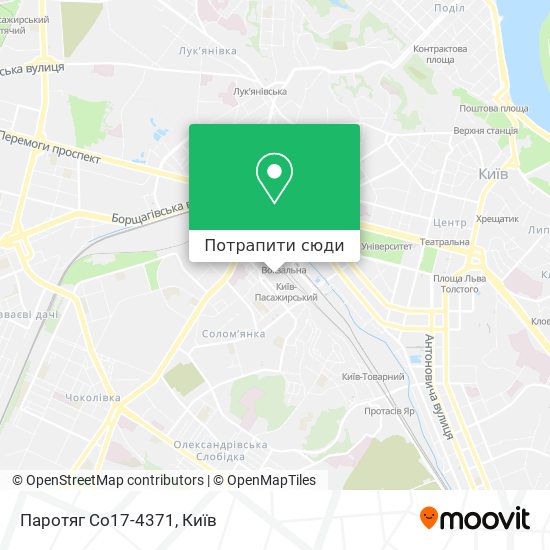 Карта Паротяг Со17-4371