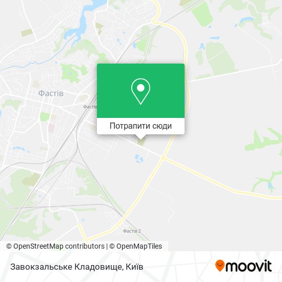 Карта Завокзальське Кладовище