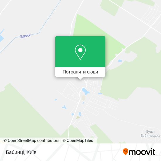 Карта Бабинці