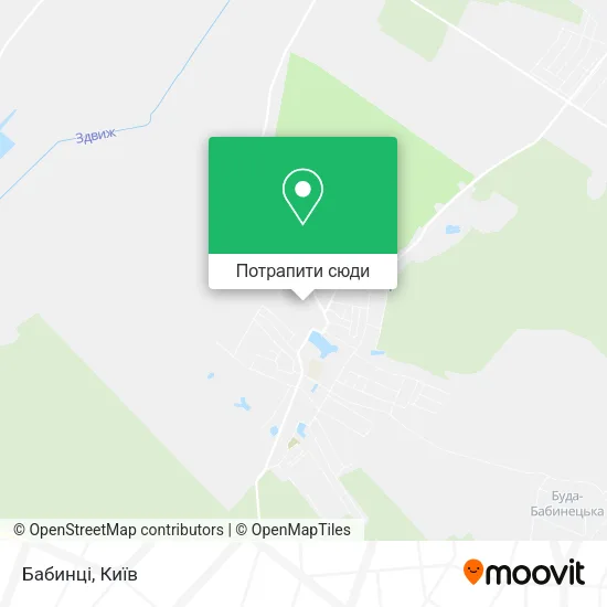 Карта Бабинці