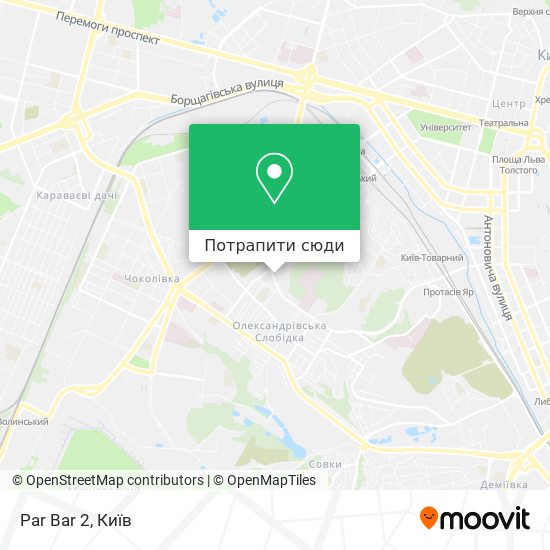 Карта Par Bar 2
