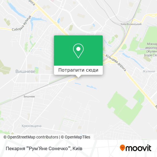 Карта Пекарня ""Рум'Яне Сонечко""