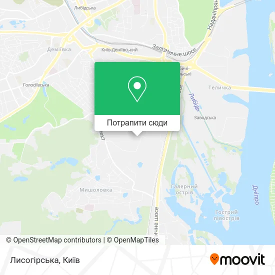 Карта Лисогірська