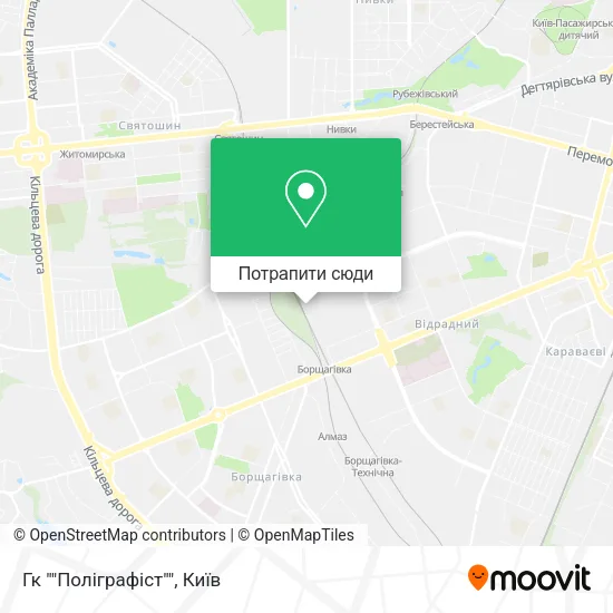 Карта Гк ""Поліграфіст""
