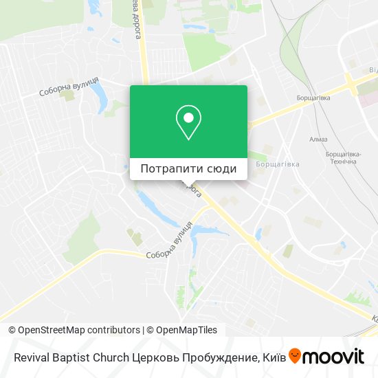 Карта Revival Baptist Church Церковь Пробуждение