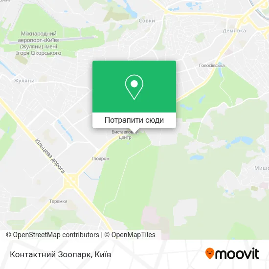 Карта Контактний Зоопарк