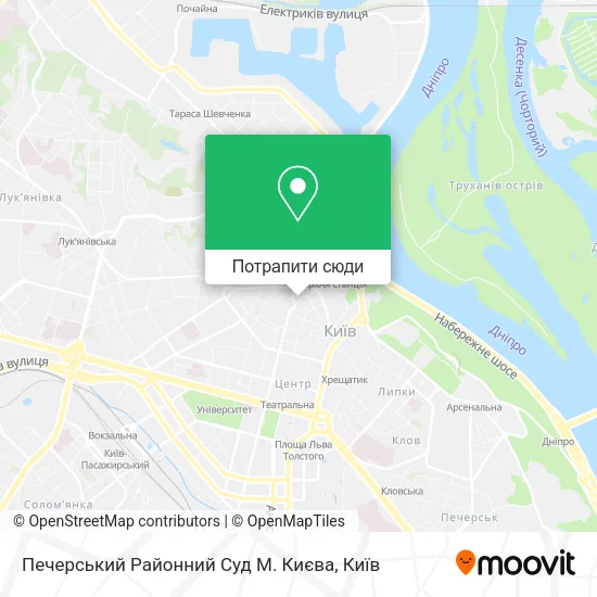 Карта Печерський Районний Суд М. Києва