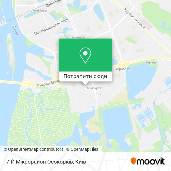 Карта 7-Й Мікрорайон Осокорків