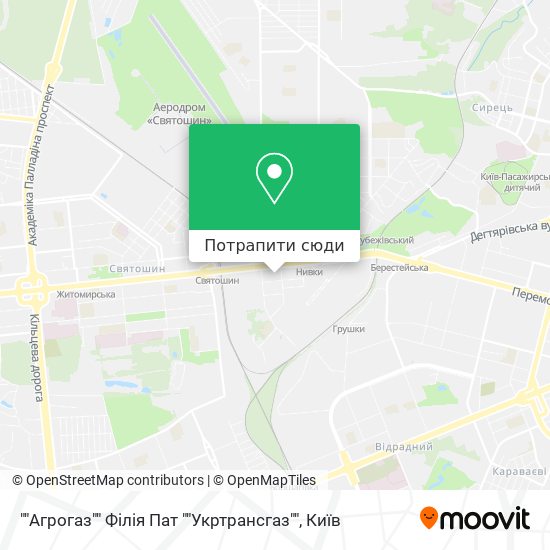 Карта ""Агрогаз"" Філія Пат ""Укртрансгаз""