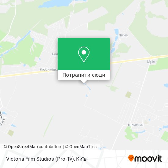 Карта Victoria Film Studios (Pro-Tv)