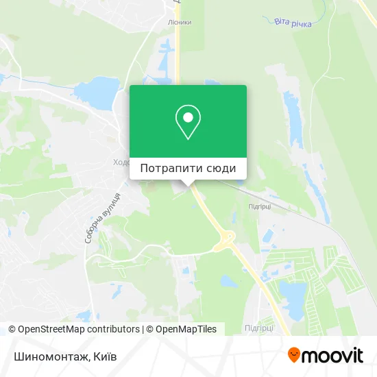 Карта Шиномонтаж