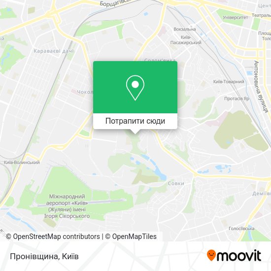 Карта Пронівщина