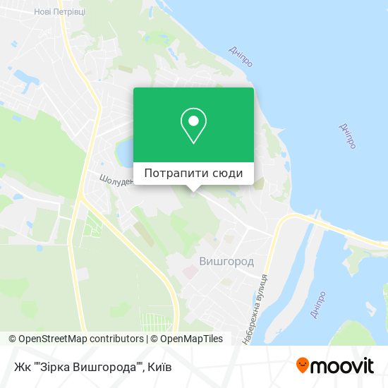 Карта Жк ""Зірка Вишгорода""