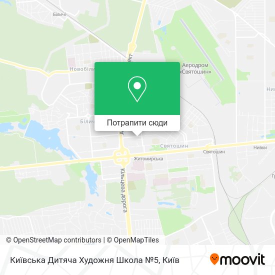 Карта Київська Дитяча Художня Школа №5