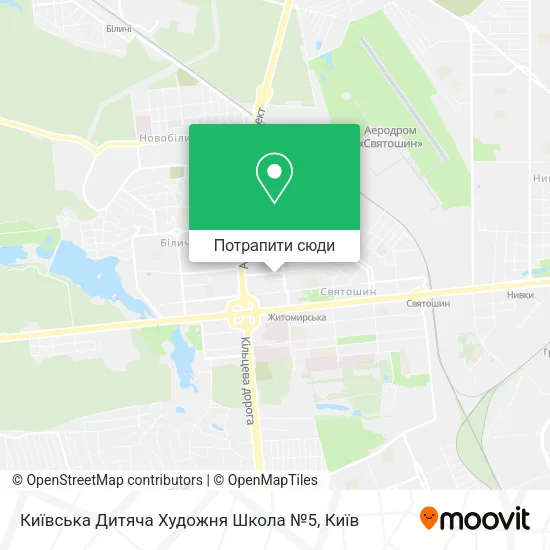 Карта Київська Дитяча Художня Школа №5