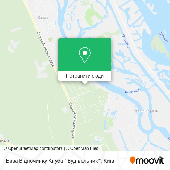 Карта База Відпочинку Кнуба ""Будівельник""