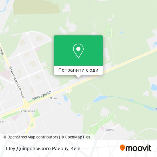 Карта Шеу Дніпровського Району