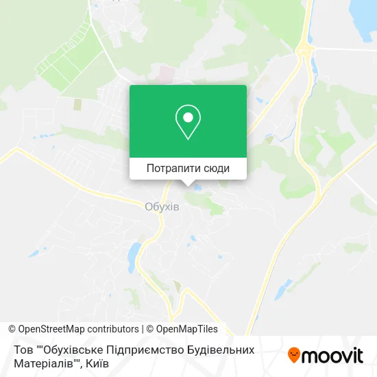 Карта Тов ""Обухівське Підприємство Будівельних Матеріалів""