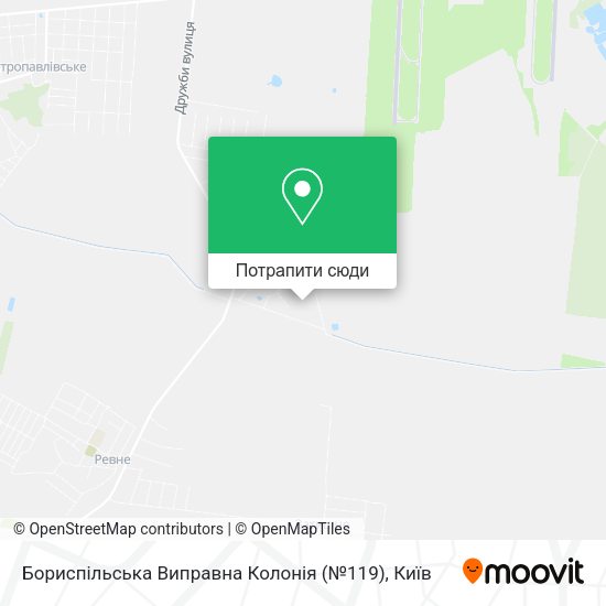 Карта Бориспільська Виправна Колонія (№119)