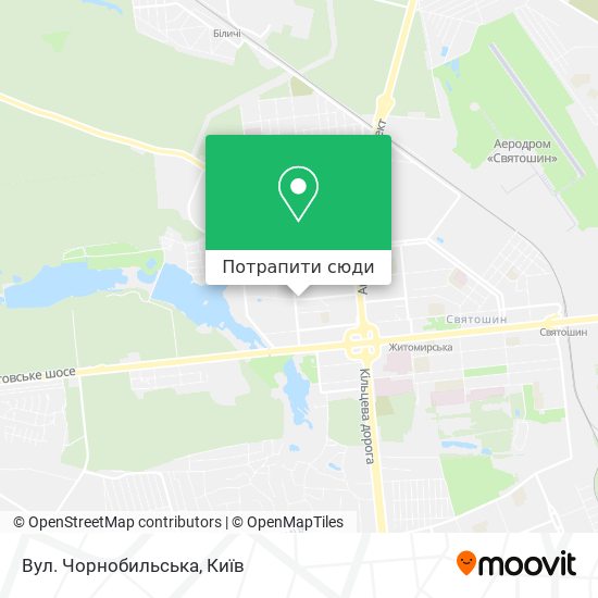 Карта Вул. Чорнобильська