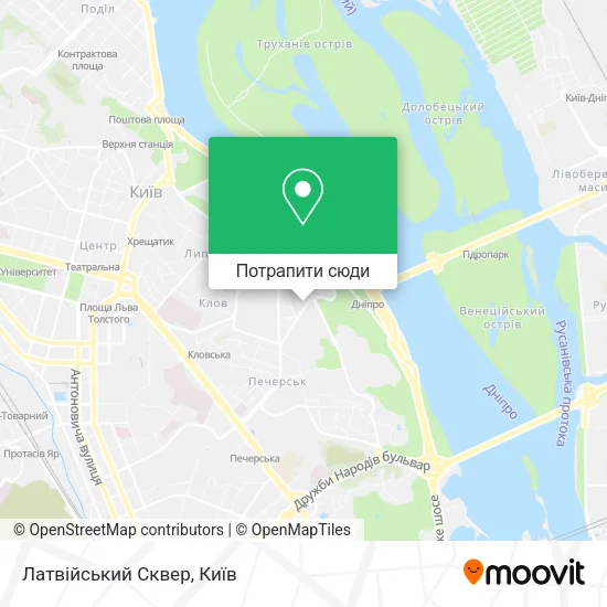 Карта Латвійський Сквер