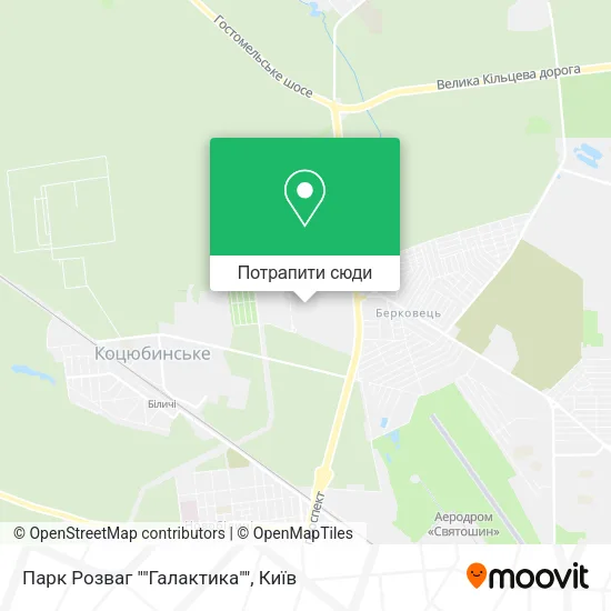 Карта Парк Розваг ""Галактика""