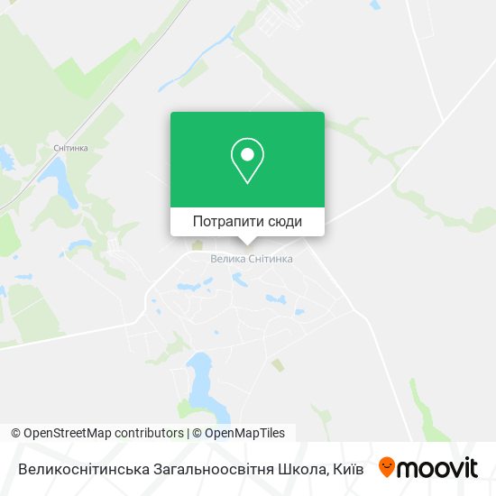 Карта Великоснітинська Загальноосвітня Школа