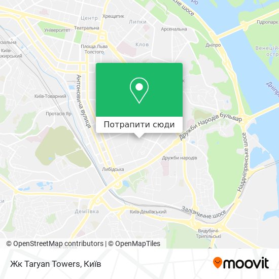 Карта Жк Taryan Towers