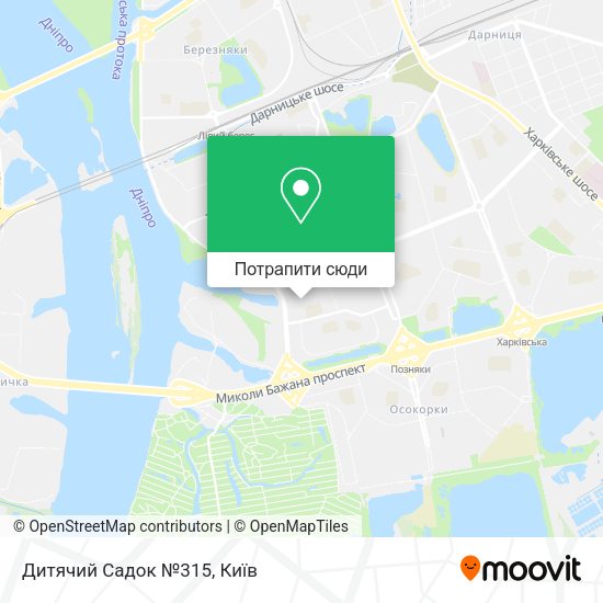 Карта Дитячий Садок №315