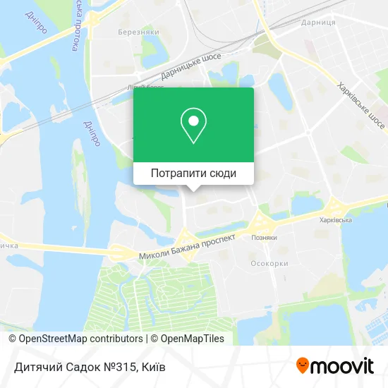 Карта Дитячий Садок №315