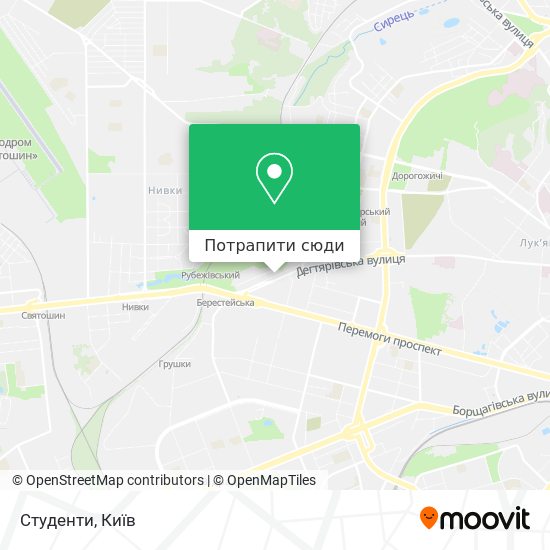 Карта Студенти