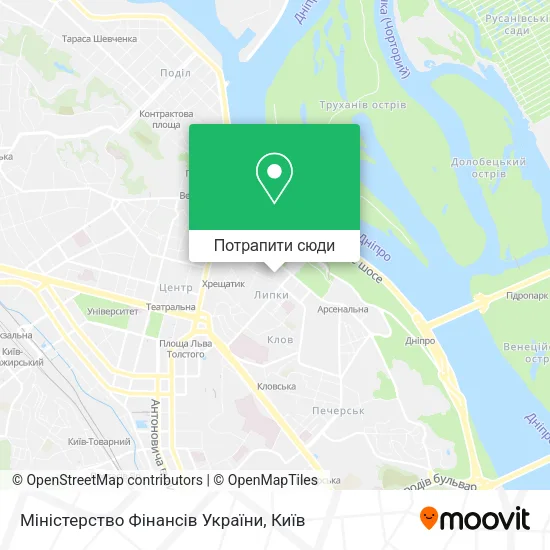 Карта Міністерство Фінансів України