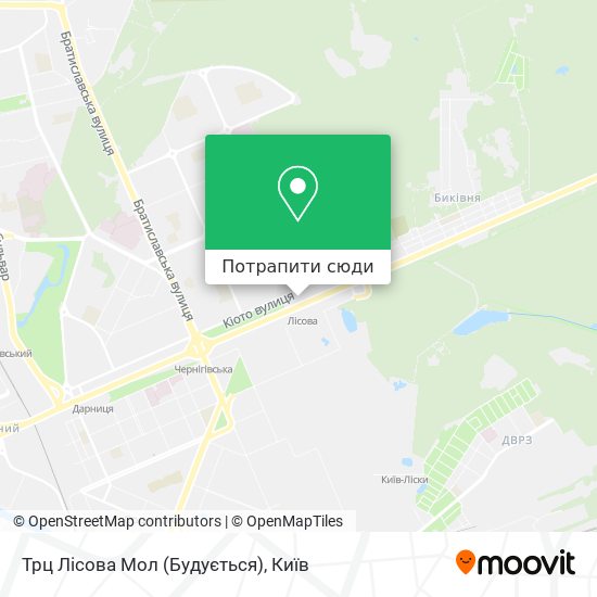 Карта Трц Лісова Мол (Будується)