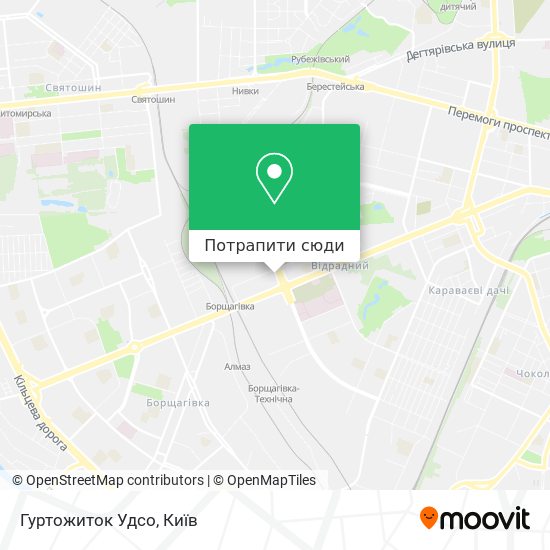 Карта Гуртожиток Удсо