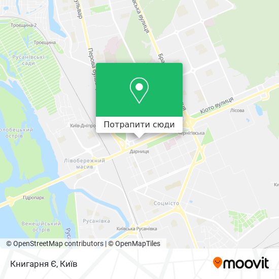 Карта Книгарня Є