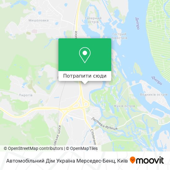 Карта Автомобільний Дім Україна Мерседес-Бенц