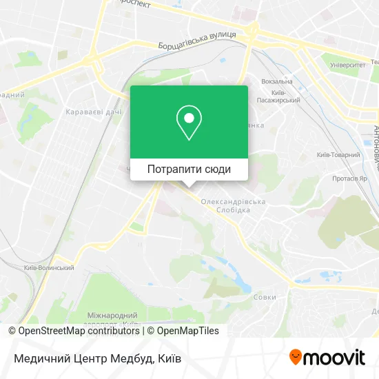 Карта Медичний Центр Медбуд