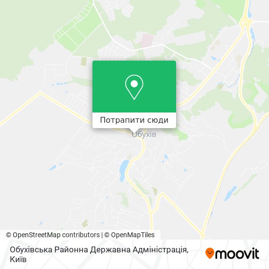 Карта Обухівська Районна Державна Адміністрація