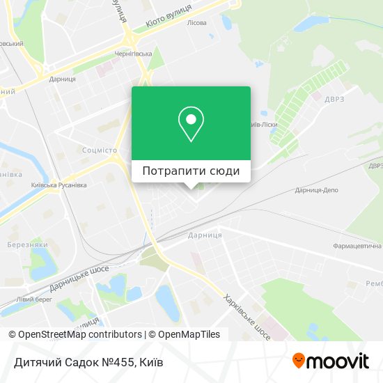Карта Дитячий Садок №455