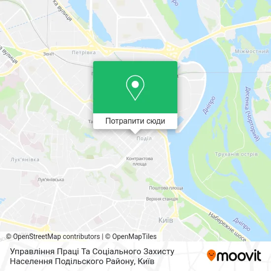 Карта Управління Праці Та Соціального Захисту Населення Подільского Району