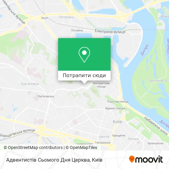 Карта Адвентистів Сьомого Дня Церква