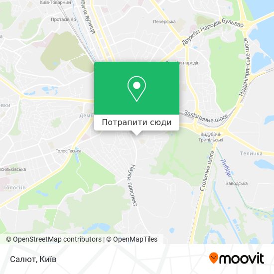Карта Салют