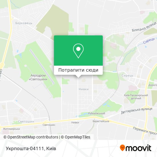 Карта Укрпошта-04111