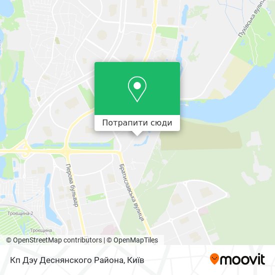 Карта Кп Дэу Деснянского Района