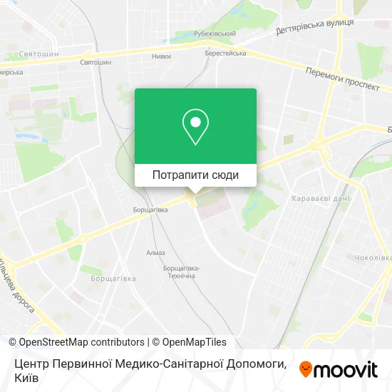 Карта Центр Первинної Медико-Санітарної Допомоги