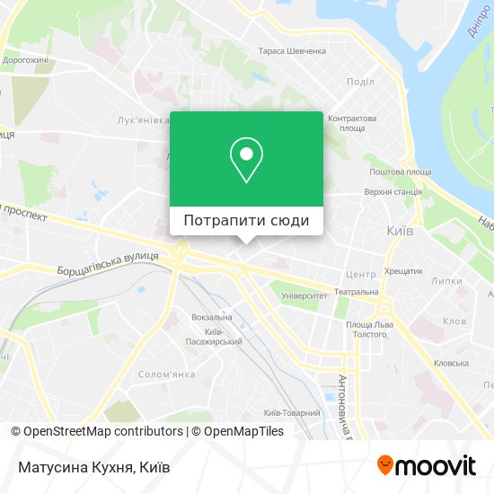 Карта Матусина Кухня
